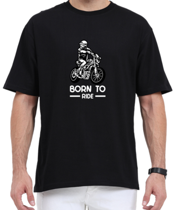Unisex Biker's Oversized Classic Cotton T-shirt