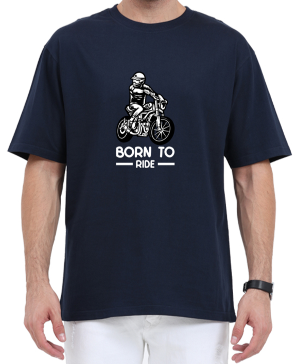Unisex Biker's Oversized Classic Cotton T-shirt