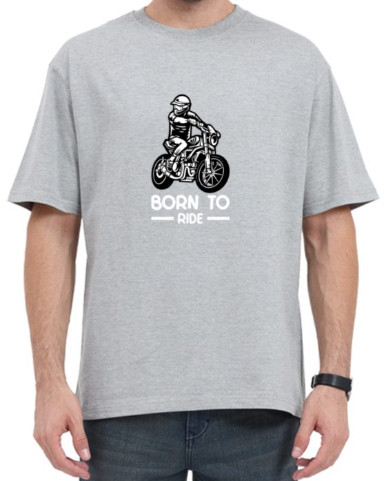 Unisex Biker's Oversized Classic Cotton T-shirt