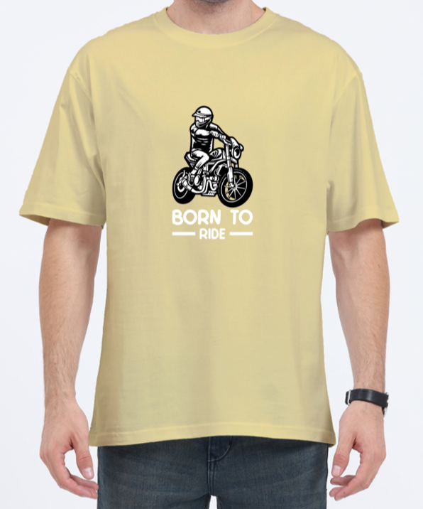 Unisex Biker's Oversized Classic Cotton T-shirt