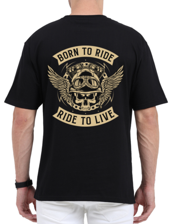 Biker's Oversized Classic T-shirt 100% Premium Cotton | 240GSM | Pre-Washed T-Shirt