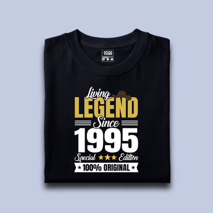 Living Legend Since 1995 Premium Cotton Birthday T-shirt