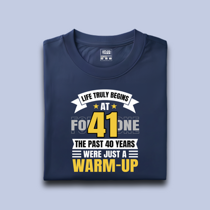 Life Truly Begins at 41 Premium Cotton T-shirt