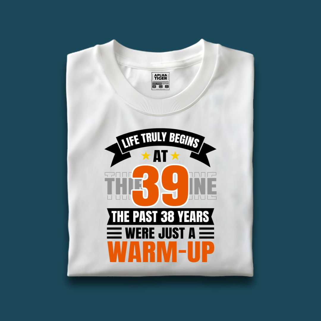 Life Truly Begins at 39 Premium Cotton T-shirt