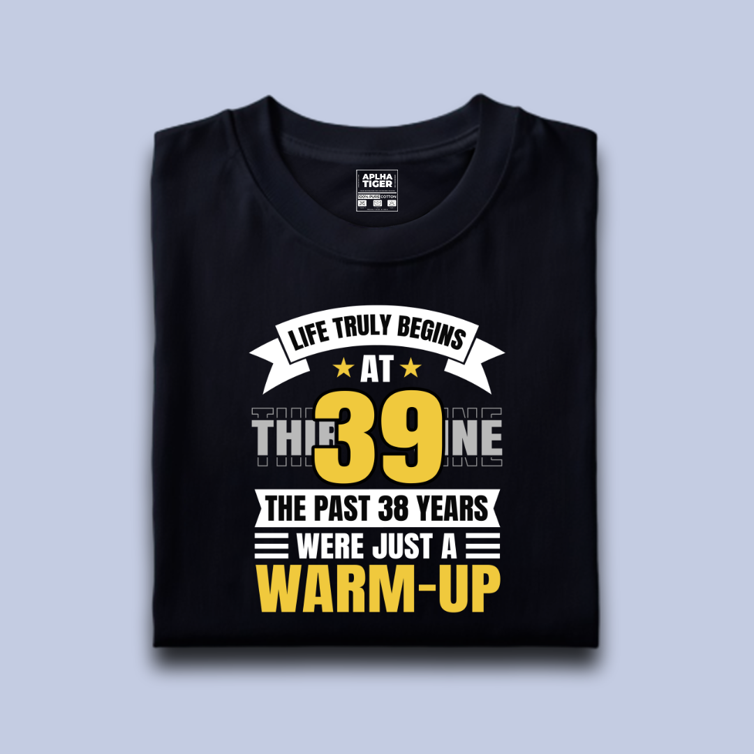 Life Truly Begins at 39 Premium Cotton T-shirt