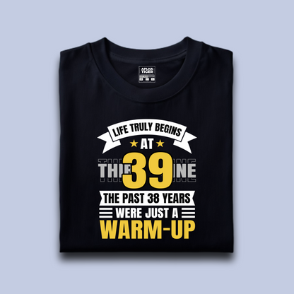 Life Truly Begins at 39 Premium Cotton T-shirt