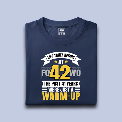 Life Truly Begins at 42 Premium Cotton T-shirt