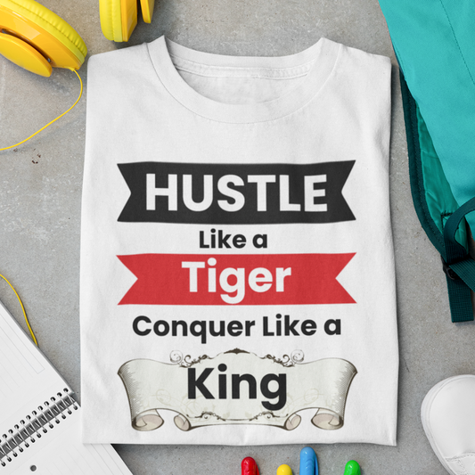 Hustle Like a Tiger | Motivational Premium T-Shirt