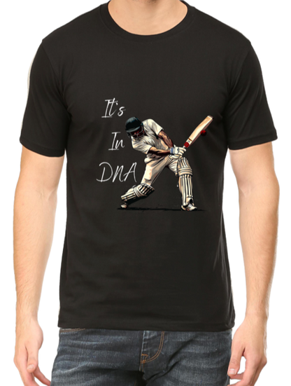 Cricket DNA: Embrace Your Passion with Our Dynamic T-Shirt Design