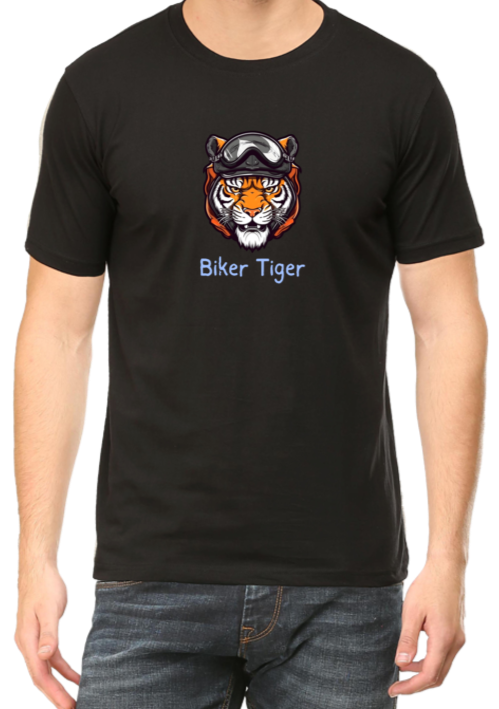 Biker Tiger Classic T-shirt