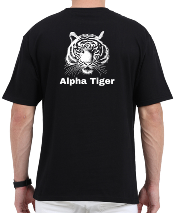 Elevate Your Style with Alpha Tiger's Oversized Tiger T-Shirt