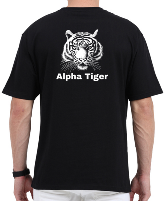 Elevate Your Style with Alpha Tiger's Oversized Tiger T-Shirt