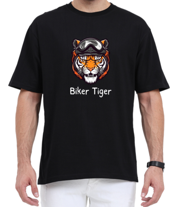 Biker Tiger Premium Oversized T-shirt