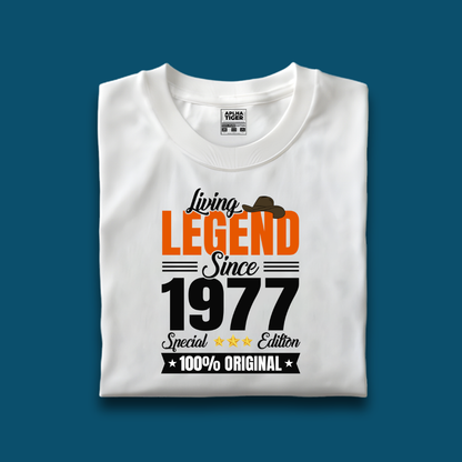 Living Legend Since 1977 Unisex Premium Cotton T-shirt