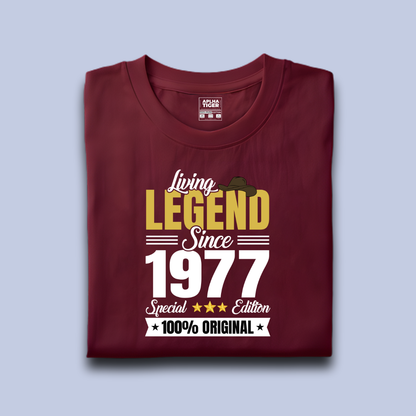 Living Legend Since 1977 Unisex Premium Cotton T-shirt