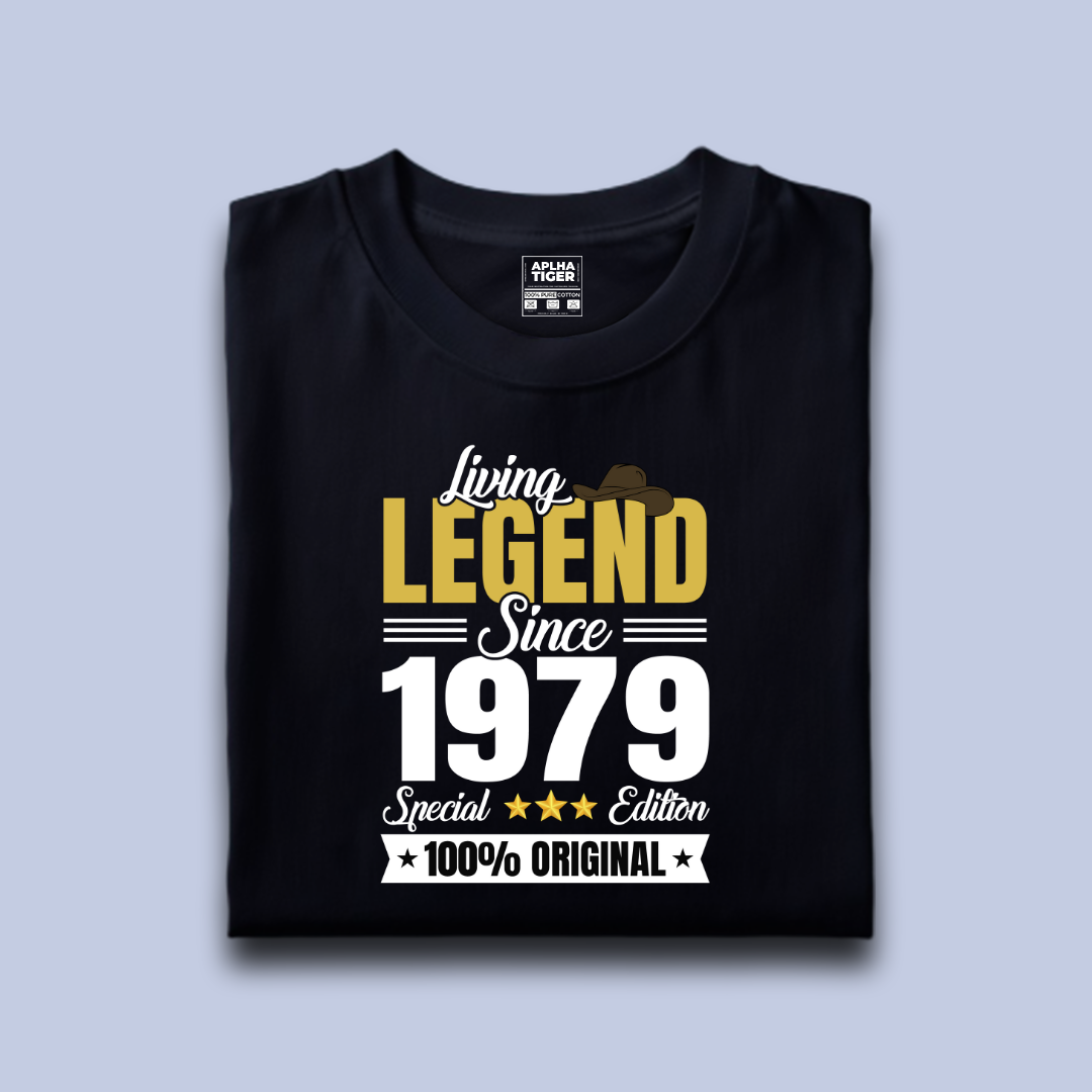 Living Legend Since 1979 Unisex Premium Cotton T-shirt