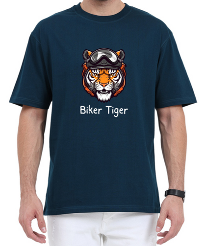 Biker Tiger Premium Oversized T-shirt