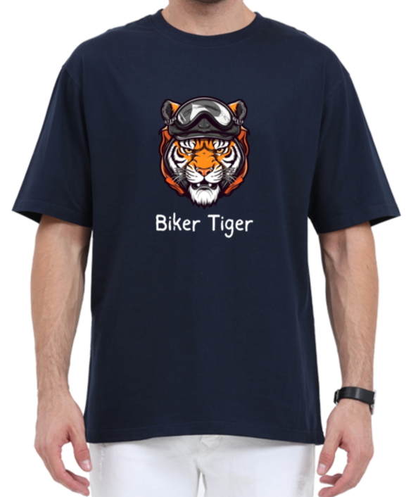 Biker Tiger Premium Oversized T-shirt