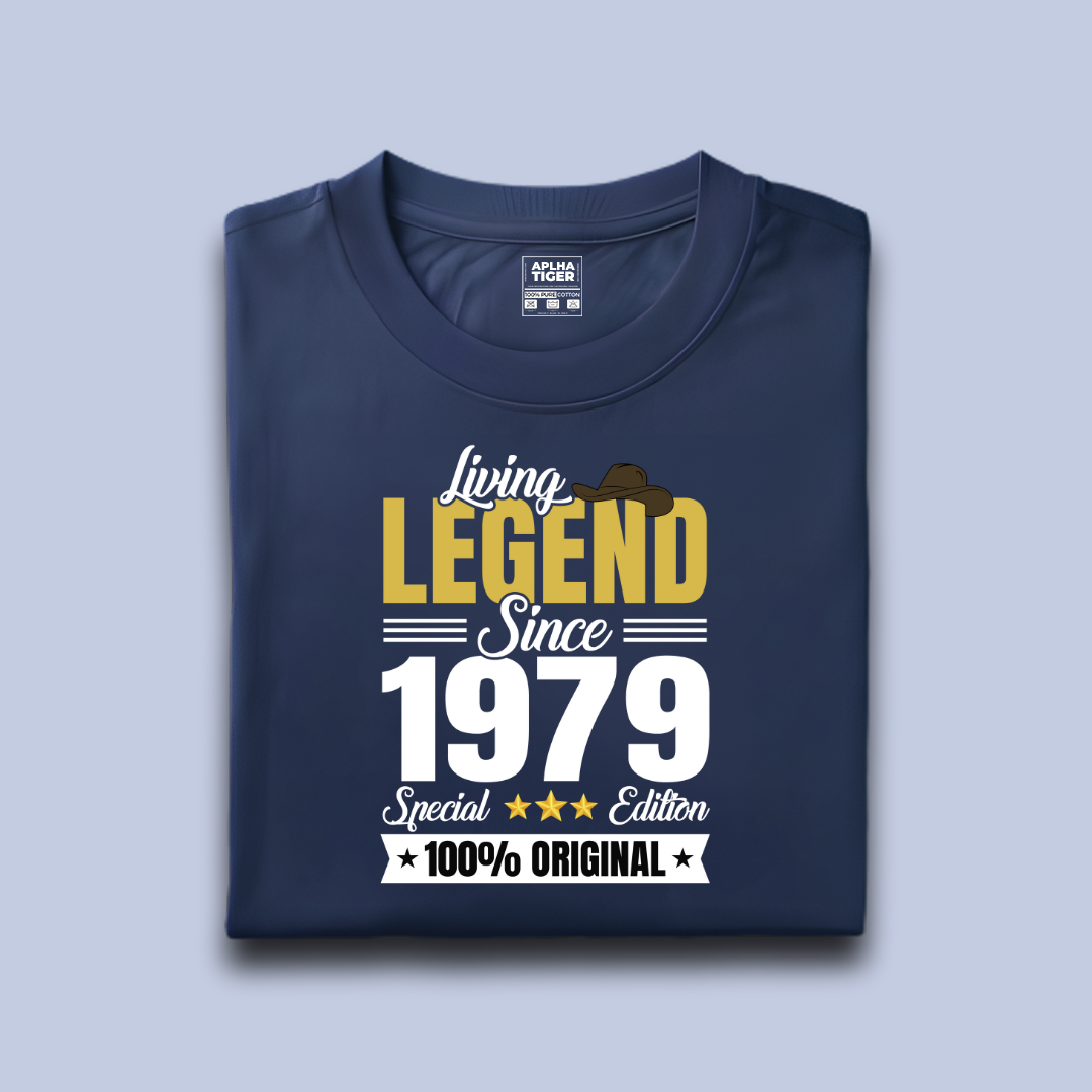 Living Legend Since 1979 Unisex Premium Cotton T-shirt