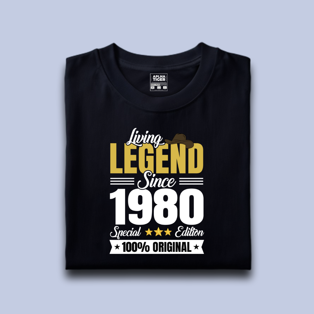 Living Legend Since 1980 Unisex Premium Cotton T-shirt