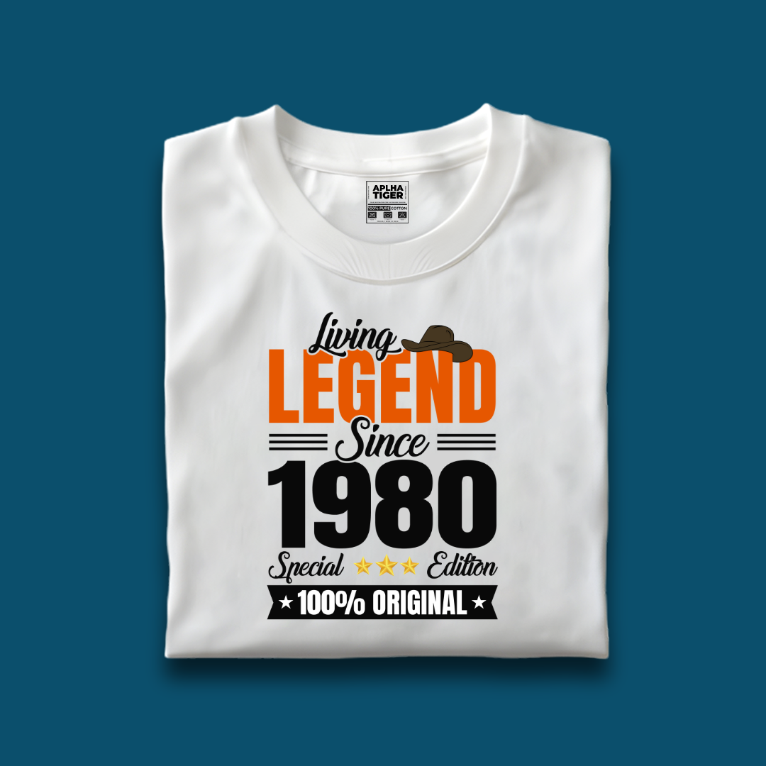 Living Legend Since 1980 Unisex Premium Cotton T-shirt