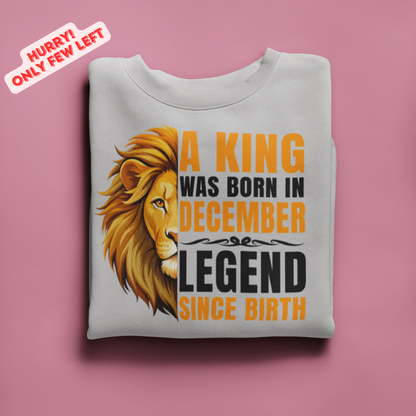 King was born in december Premium Sweatshirt