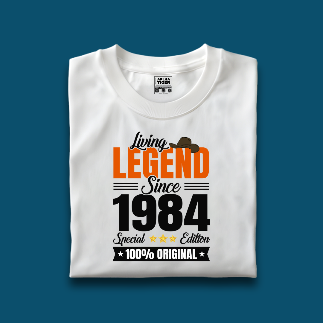 Living Legend Since 1984 Unisex Premium Cotton Birthday T-shirt