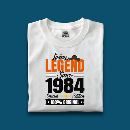 Living Legend Since 1984 Unisex Premium Cotton Birthday T-shirt