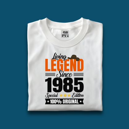 Living Legend Since 1985 Premium Cotton Birthday T-shirt