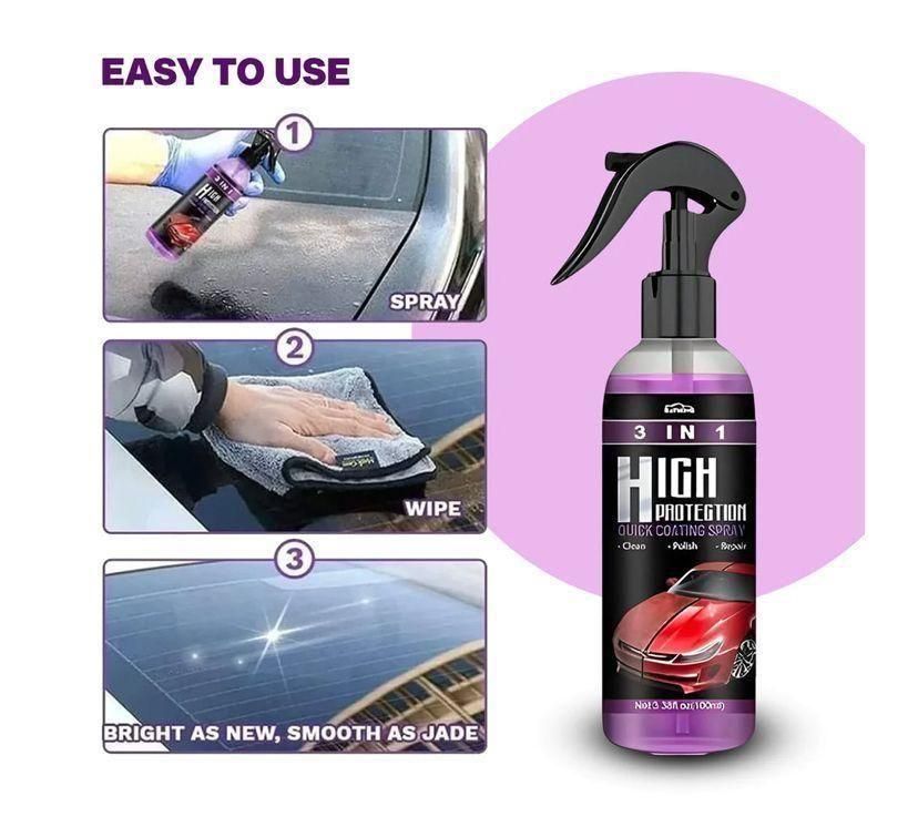 3 in 1 High Protection Quick Car Ceramic Coating Spray