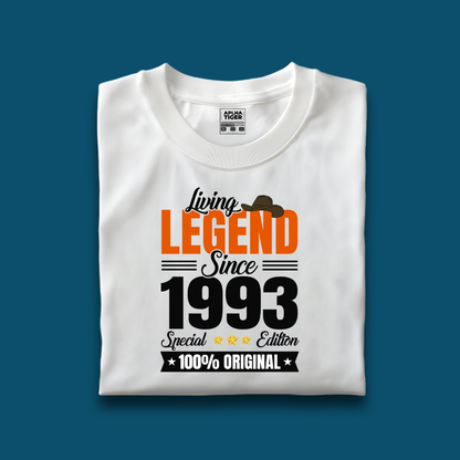 Living Legend Since 1993 Premium Cotton Birthday T-shirt