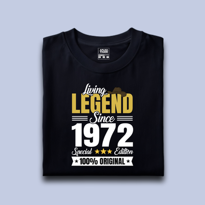 Living Legend Since 1972 Unisex Premium Cotton Birthday t-shirt