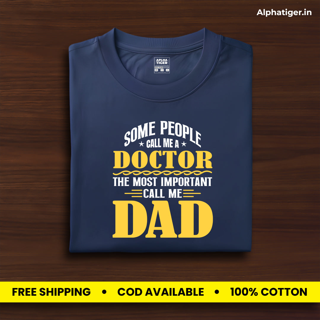 Doctor Dad Premium Cotton T-shirt