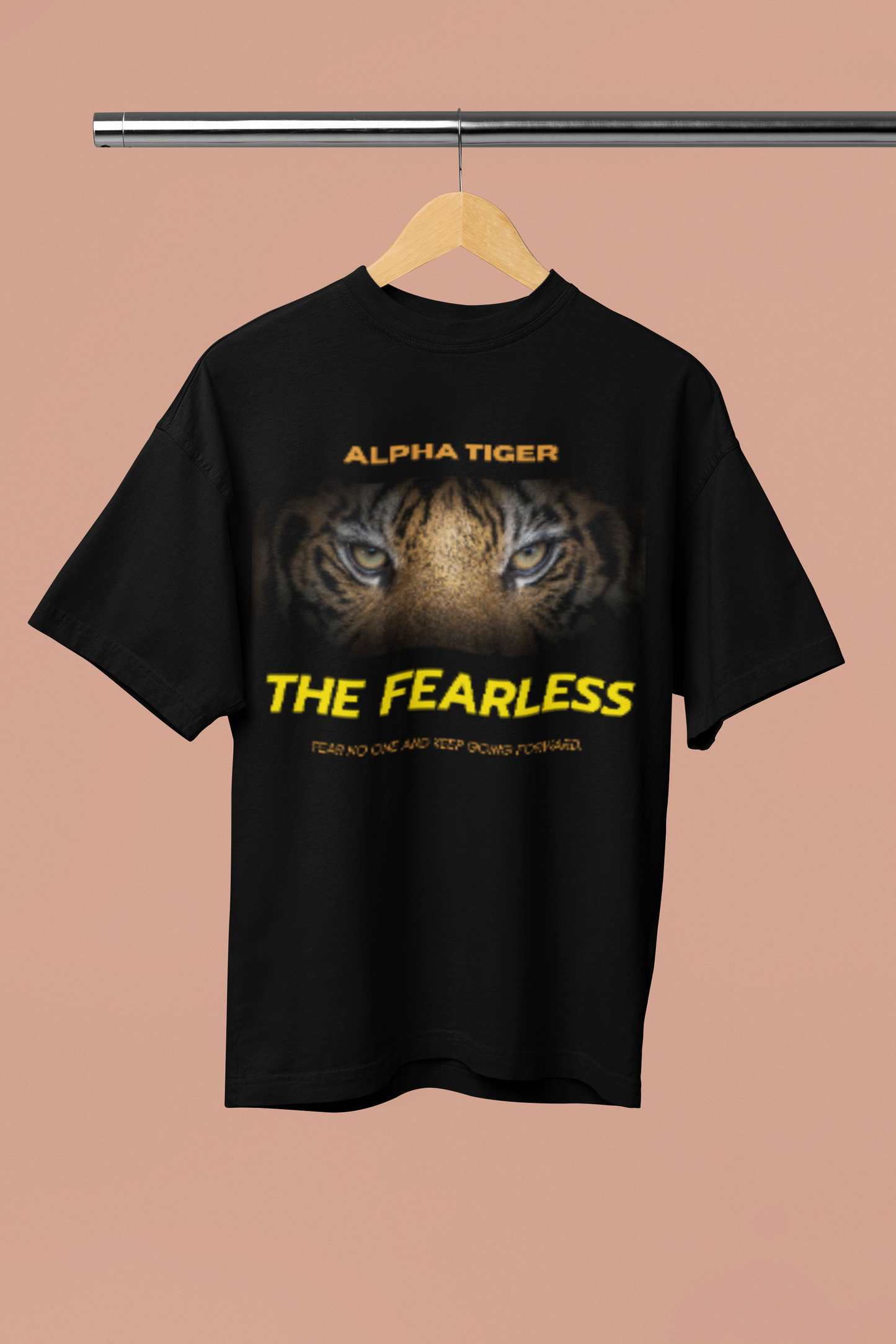 Alpha Tiger Motivational Fitness Oversized T-Shirt: Elevate Your Workout