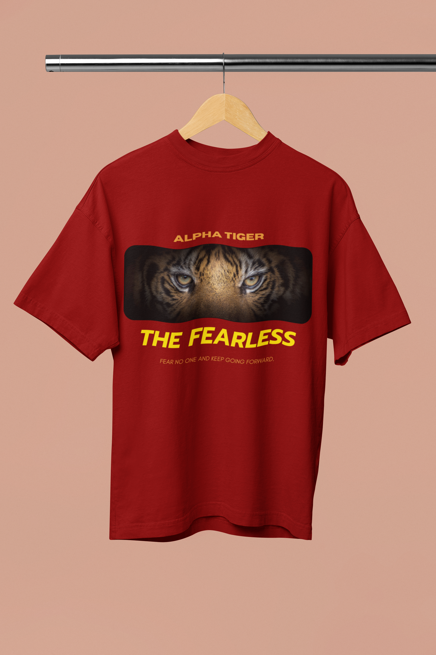 Alpha Tiger Motivational Fitness Oversized T-Shirt: Elevate Your Workout