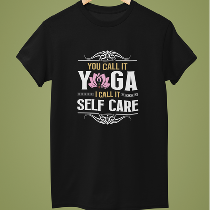 Yoga Self Care Premium Cotton T-shirt