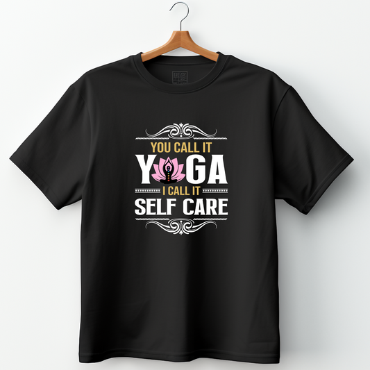 Yoga Self Care Premium Cotton T-shirt