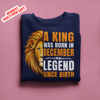 King was born in december Premium Sweatshirt