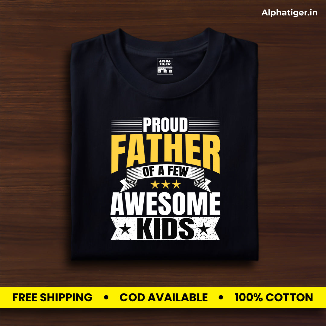 Proud Father Premium Classic Cotton T-shirt