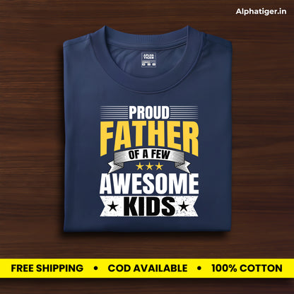 Proud Father Premium Classic Cotton T-shirt