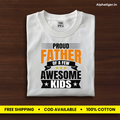 Proud Father Premium Classic Cotton T-shirt