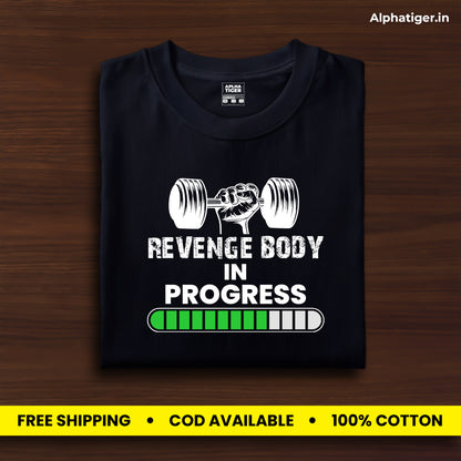 Revenge Body In Progress Premium Cotton T-shirt