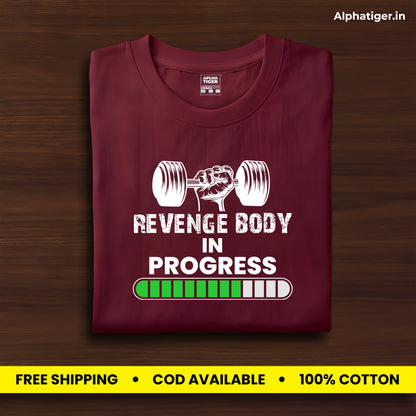 Revenge Body In Progress Premium Cotton T-shirt