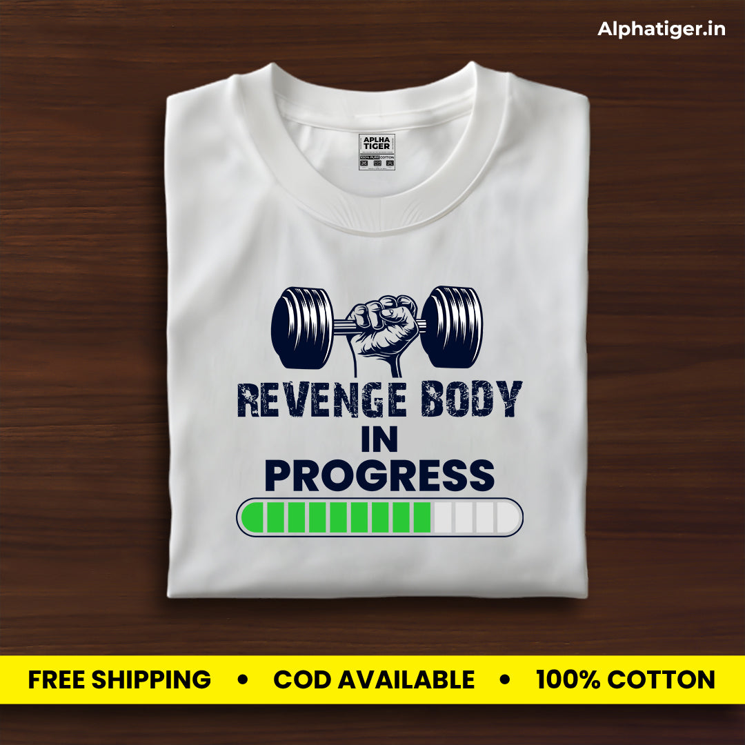 Revenge Body In Progress Premium Cotton T-shirt