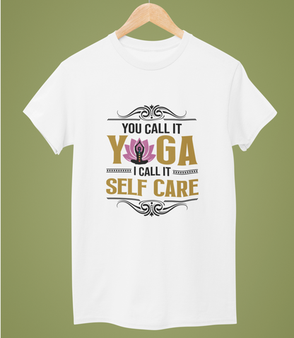 Yoga Self Care Premium Cotton T-shirt