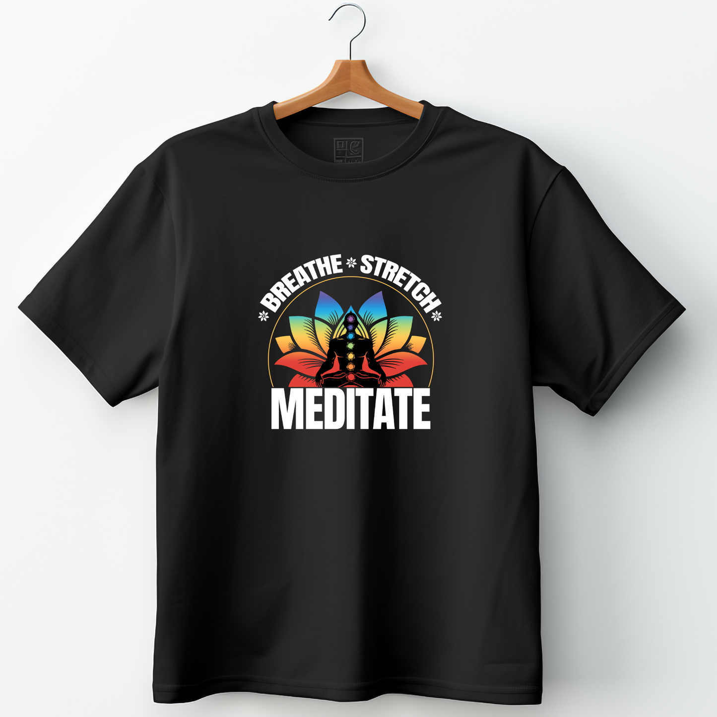 Breathe Stretch Meditate Regular Unisex Premium Yoga T-shirt