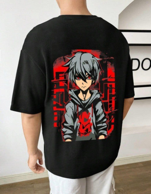 Printed Round Neck Cotton Blend T-SHIRT