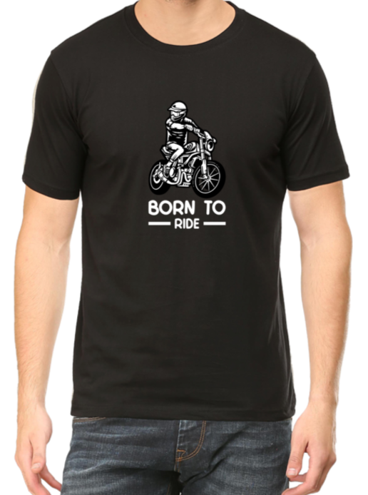 Biker's Born To Ride Cotton T-shirt
