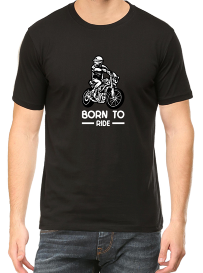 Biker's Born To Ride Cotton T-shirt